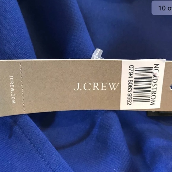 New JCREW Velvet peplum top Harbor View blouse M - Picture 9 of 11